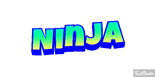 Ninja Текстовый эффект