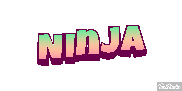 Ninja Текстовый эффект