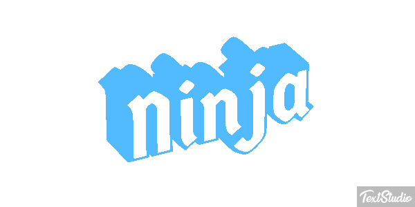 Ninja Текстовый эффект
