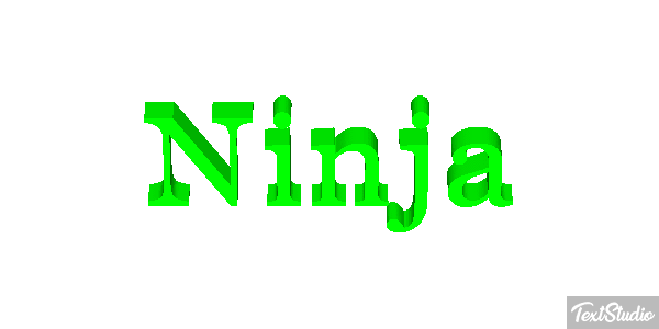 Ninja Текстовый эффект