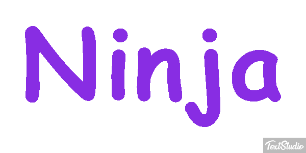 Ninja Текстовый эффект