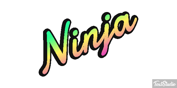 Ninja Текстовый эффект