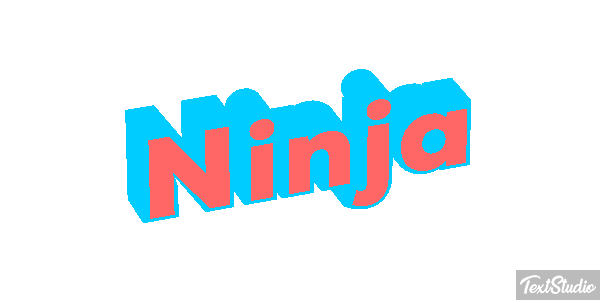 Ninja Текстовый эффект