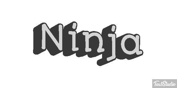 Ninja Текстовый эффект