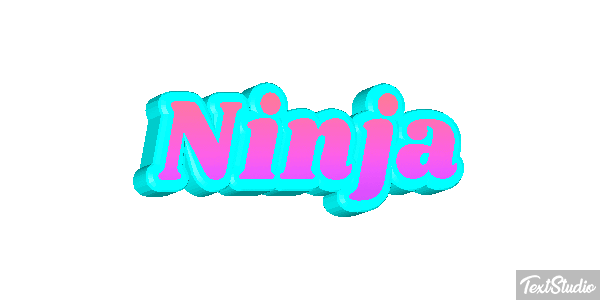Ninja Текстовый эффект