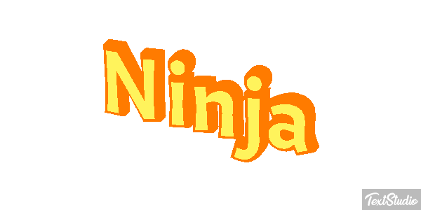Ninja Текстовый эффект