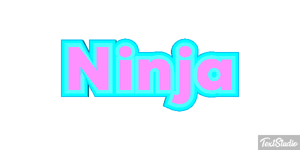 Ninja Текстовый эффект