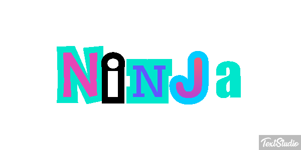Ninja Текстовый эффект
