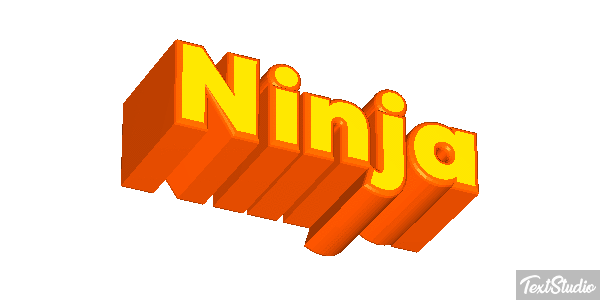 Ninja Текстовый эффект