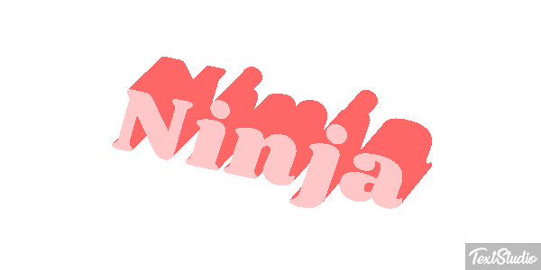 Ninja Текстовый эффект