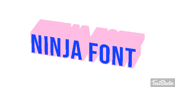 Ninja Font Efekt tekstowy