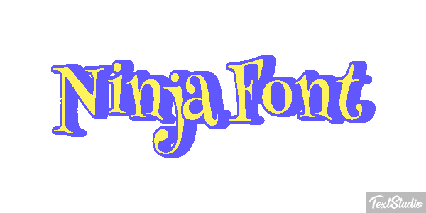 Ninja Font Efekt tekstowy