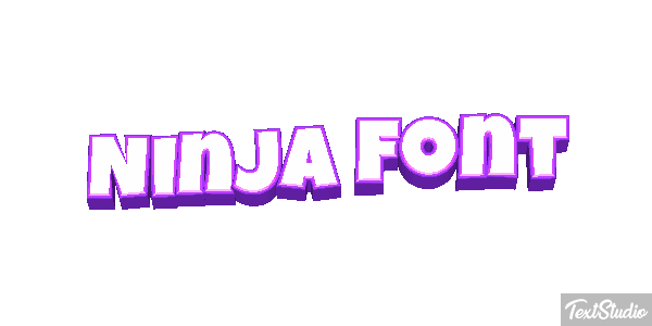 Ninja Font Efekt tekstowy