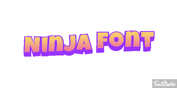 Ninja Font Efekt tekstowy