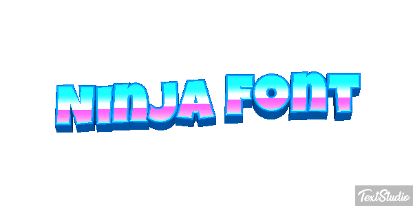 Ninja Font Efekt tekstowy