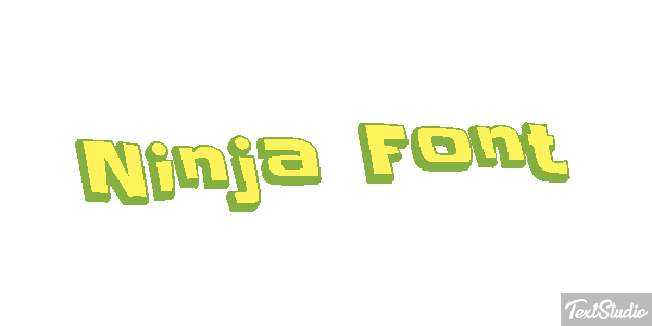 Ninja Font Efekt tekstowy