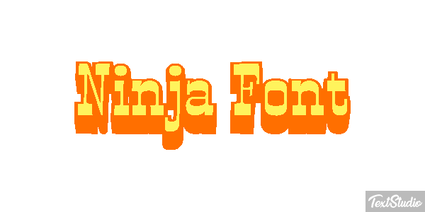 Ninja Font Efekt tekstowy