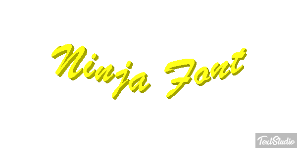 Ninja Font Efekt tekstowy