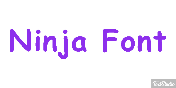 Ninja Font Efekt tekstowy