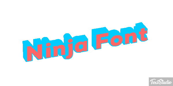 Ninja Font Efekt tekstowy