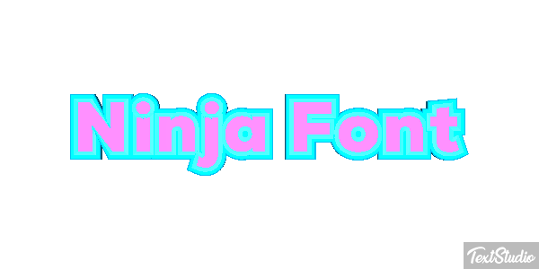 Ninja Font Efekt tekstowy