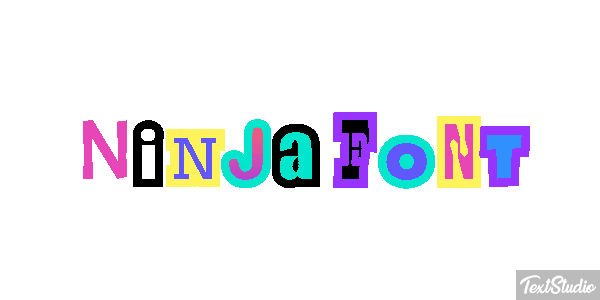 Ninja Font Efekt tekstowy