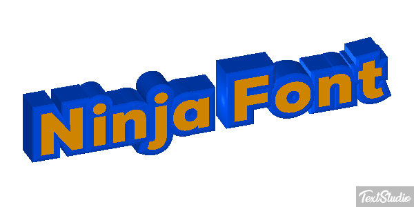 Ninja Font Efekt tekstowy