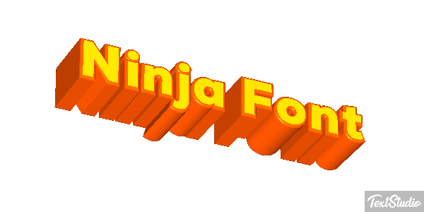 Ninja Font Efekt tekstowy