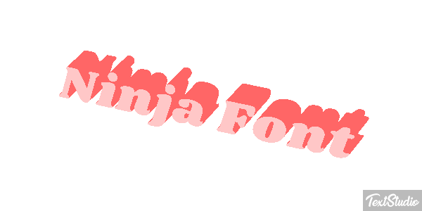 Ninja Font Efekt tekstowy