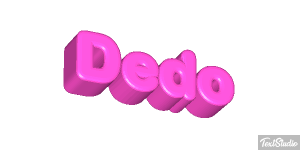 Dedo Efeito do texto