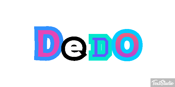 Dedo Efeito do texto