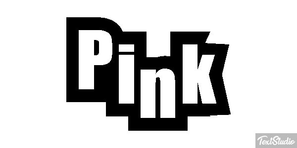 Pink Effetto testo