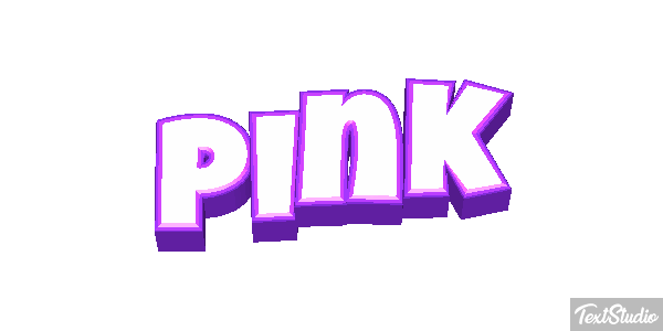 Pink Effetto testo
