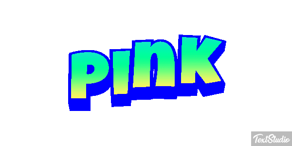 Pink Effetto testo