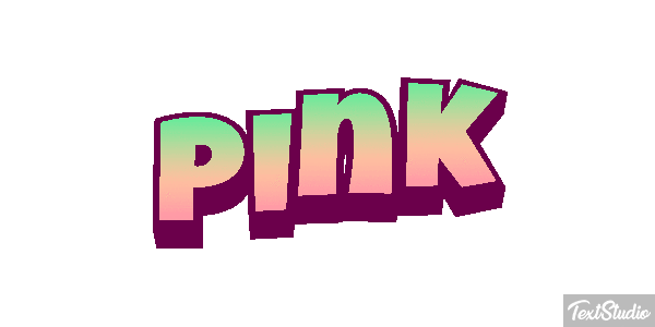 Pink Effetto testo