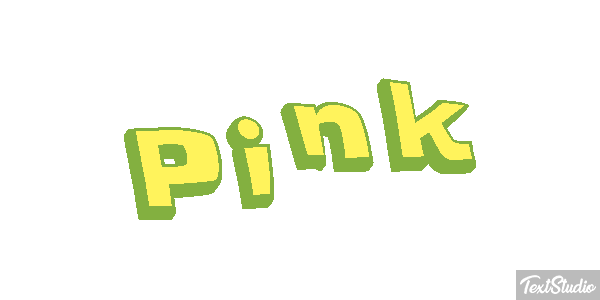 Pink Effetto testo