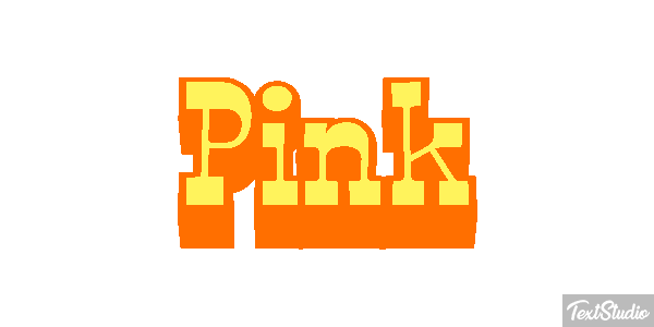 Pink Effetto testo
