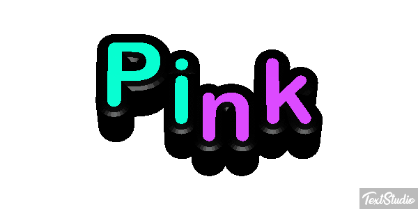 Pink Effetto testo