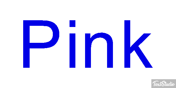 Pink Effetto testo