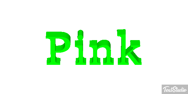 Pink Effetto testo