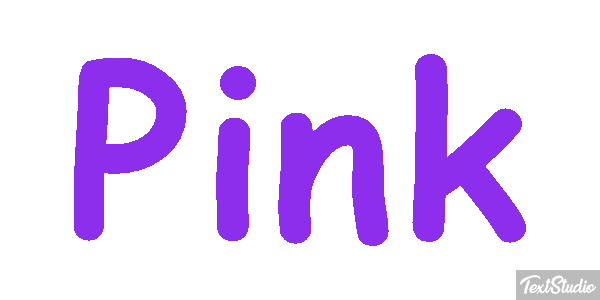 Pink Effetto testo
