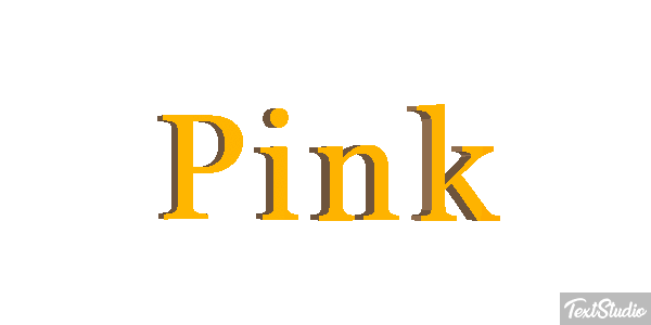 Pink Effetto testo