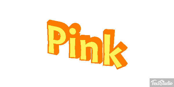 Pink Effetto testo