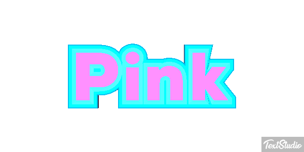 Pink Effetto testo