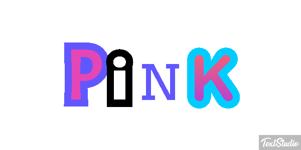 Pink Effetto testo