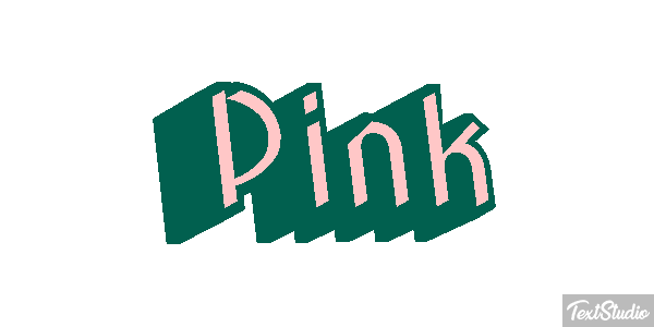 Pink Effetto testo