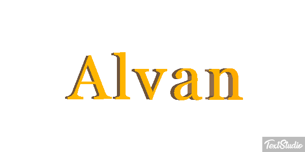 Alvan Text effect