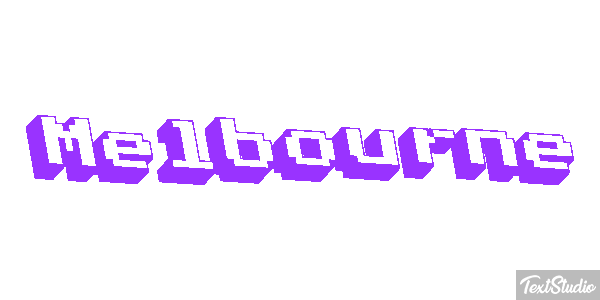 Melbourne Text effect