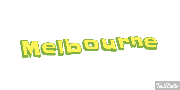 Melbourne Text effect