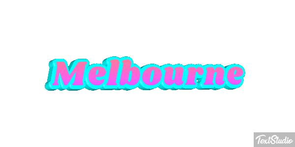 Melbourne Text effect